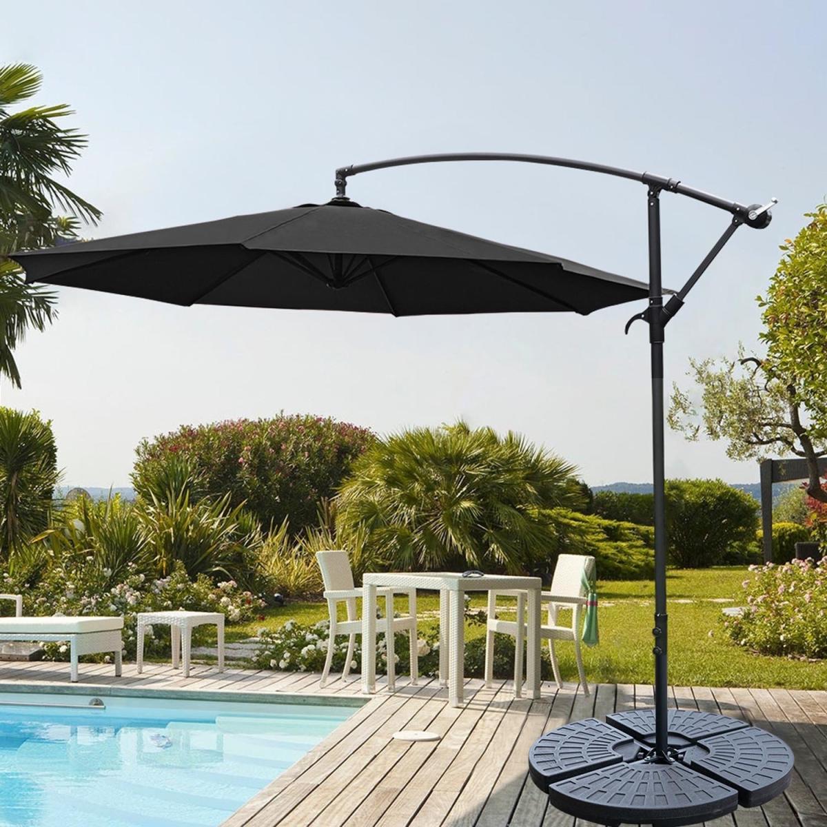 3M Cantilever Parasol with Umbrella Base - Wine Red – image 25