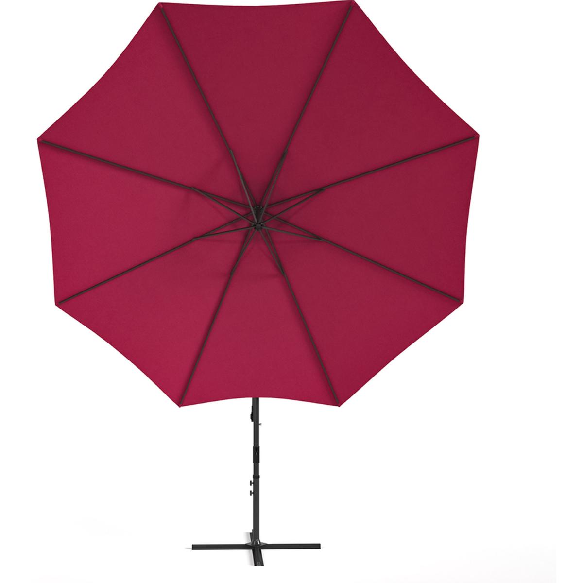 3M Cantilever Parasol with Umbrella Base - Wine Red – image 7