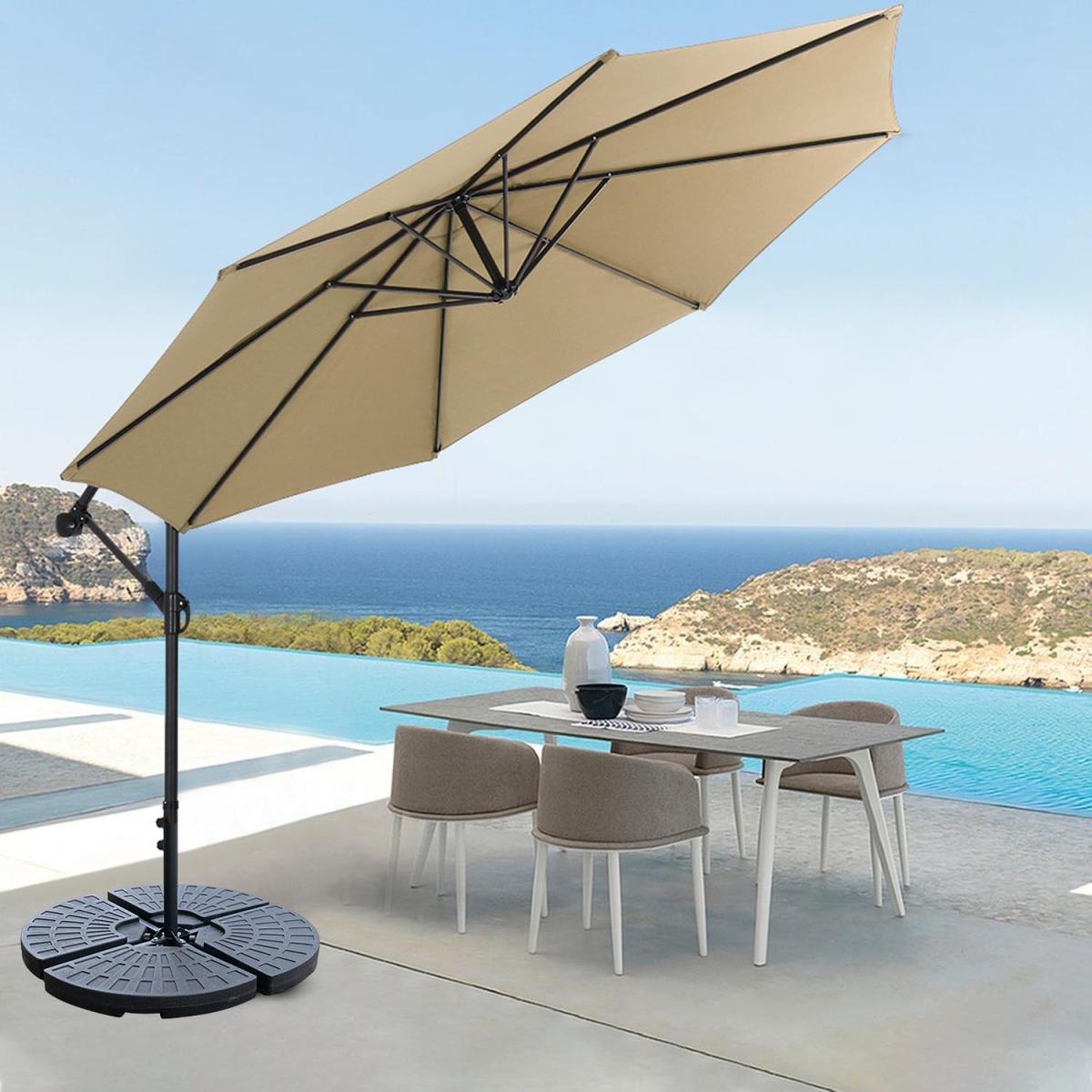 3M Cantilever Parasol with Umbrella Base - Wine Red – image 10