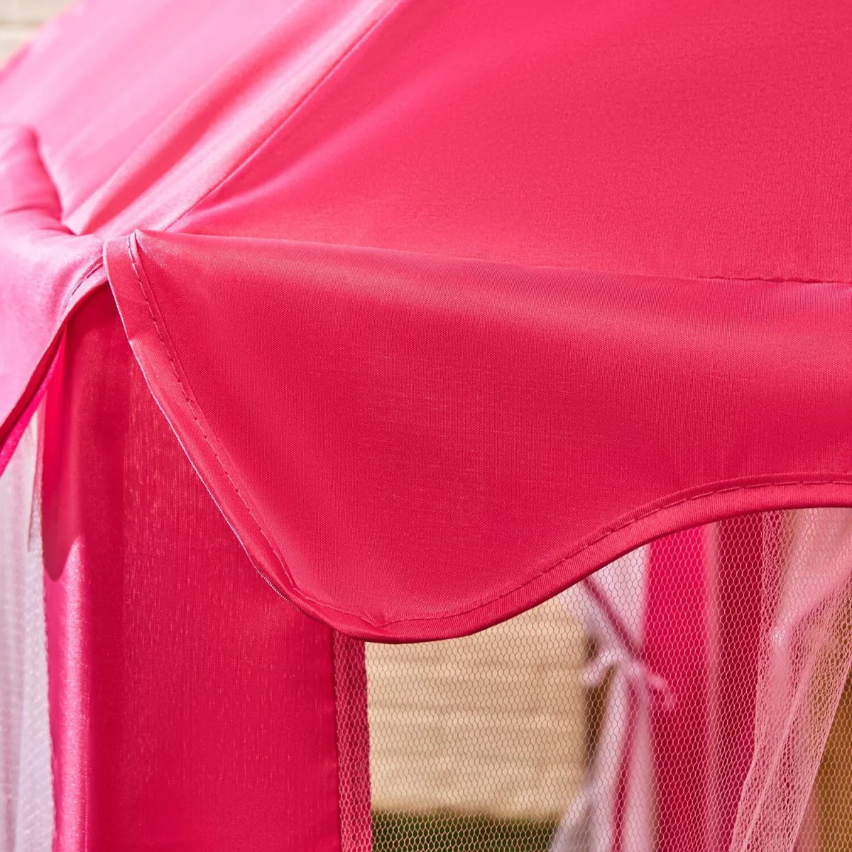 Small Water Resistant Gazebo With Sides - Hot Pink – image 4