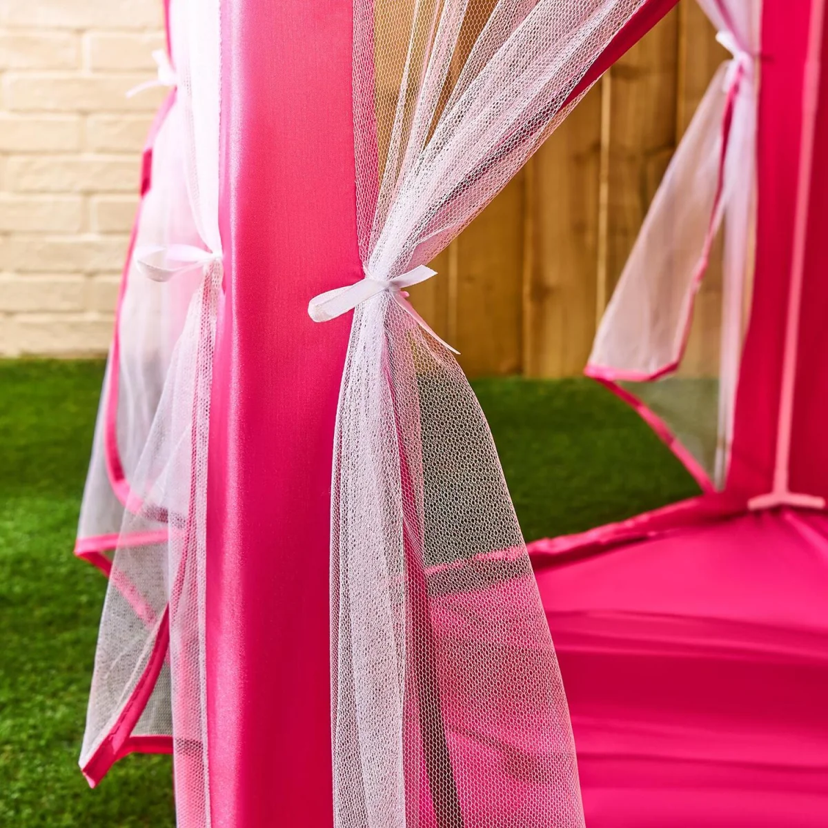Small Water Resistant Gazebo With Sides - Hot Pink – image 1