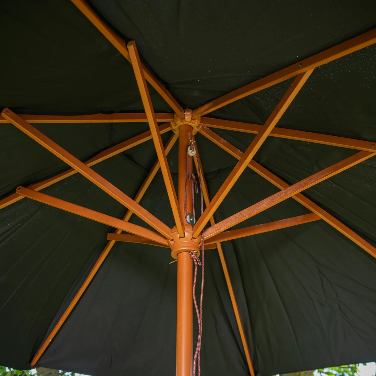 Samuel Alexander 2.7m Outdoor Wooden Garden Parasol Sun Shade with Carry Bag in Black - Black – image 6