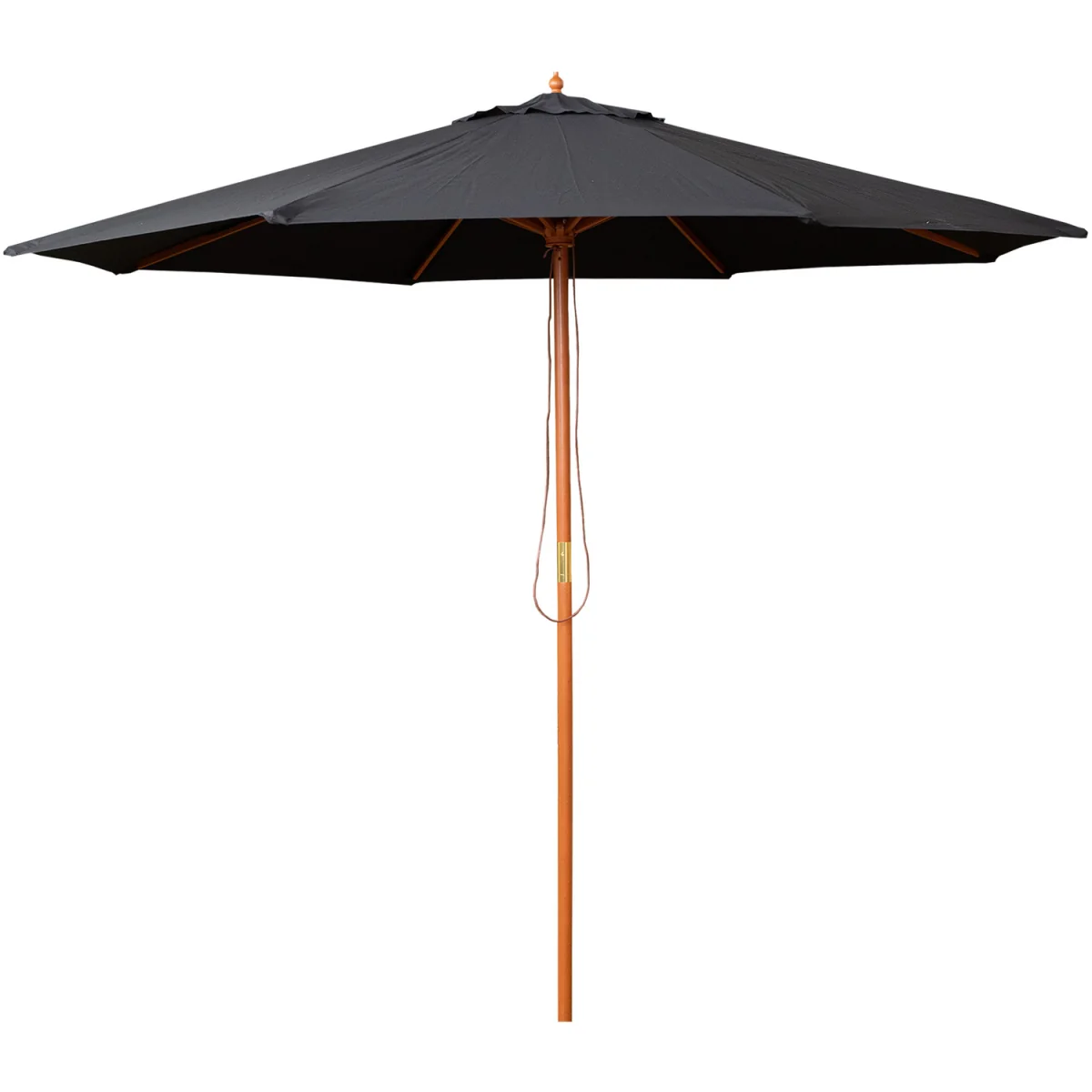 Samuel Alexander 2.7m Outdoor Wooden Garden Parasol Sun Shade with Carry Bag in Black - Black – image 7