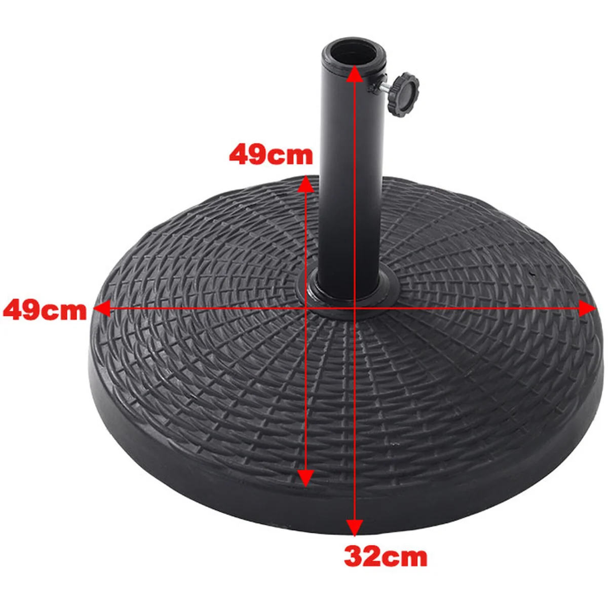 Heavy Duty Resin Parasol Base - Black / A – image 3