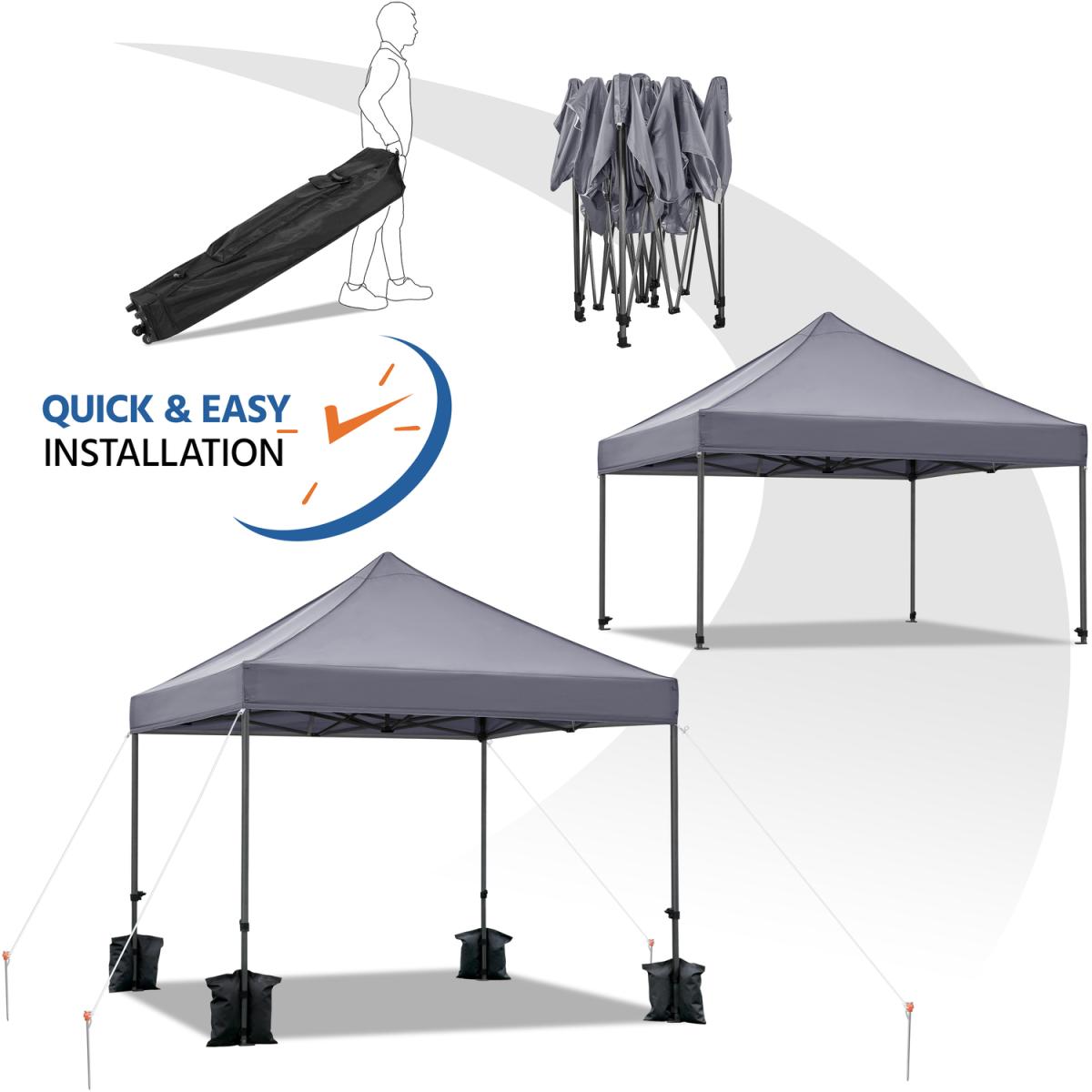 Commercial Adjustable Pop-up Canopy - Light Grey – image 3