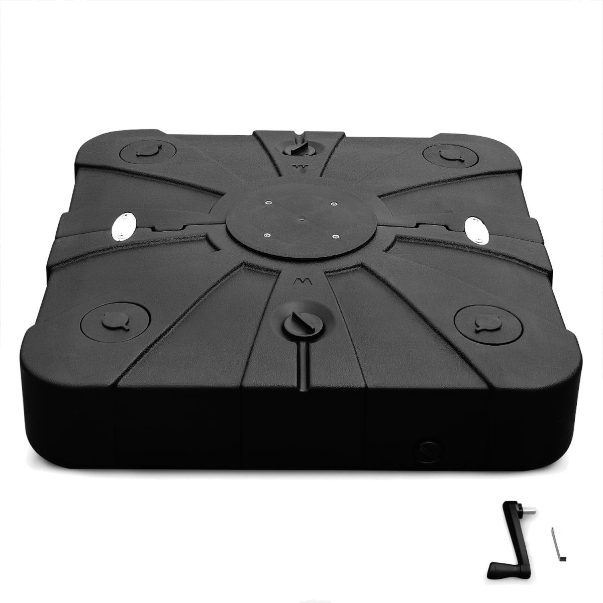 Offset Patio Umbrella Parasol Base Weight Stand - Black – image 1