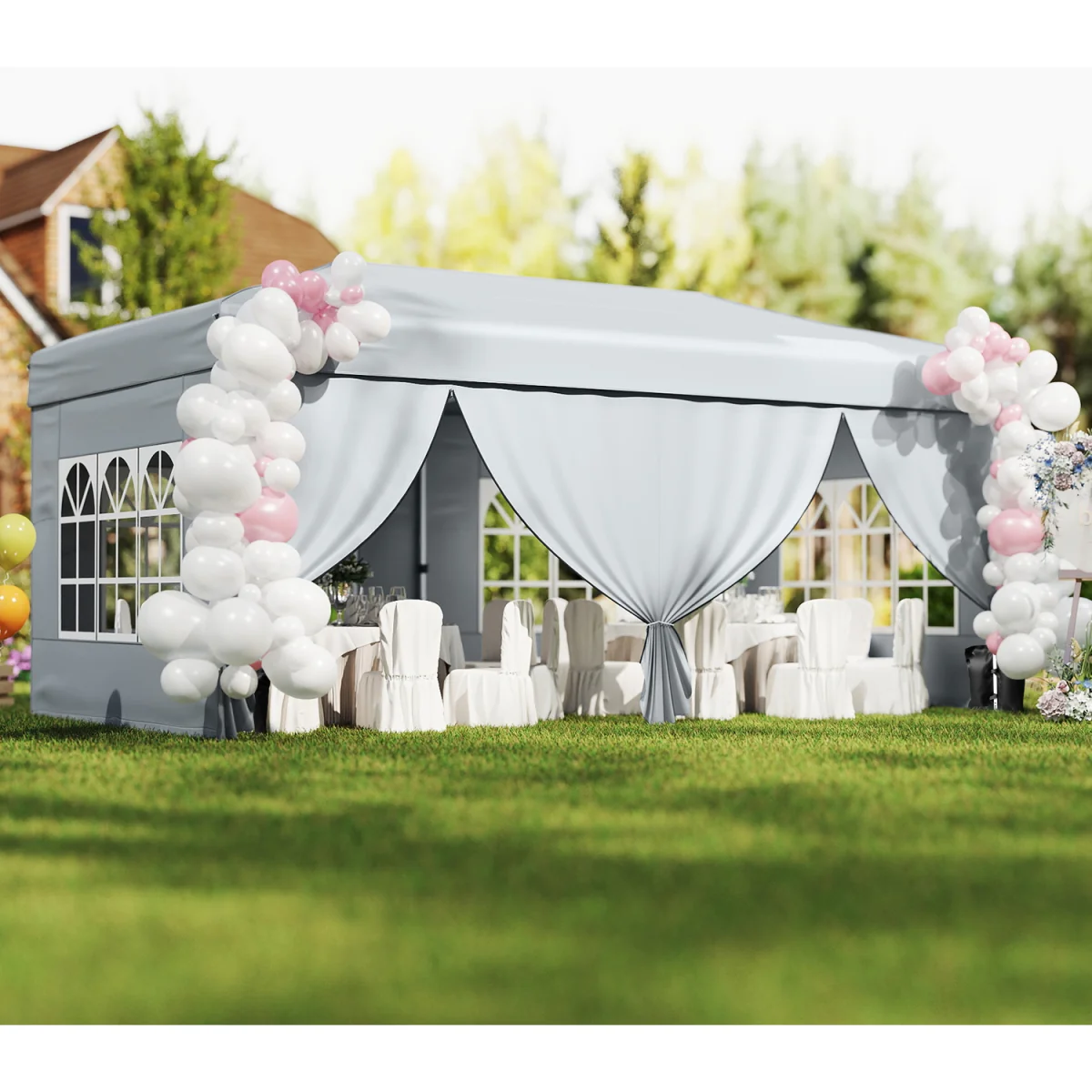 Large Outdoor Pop Up Canopy Tent - Grey – image 11