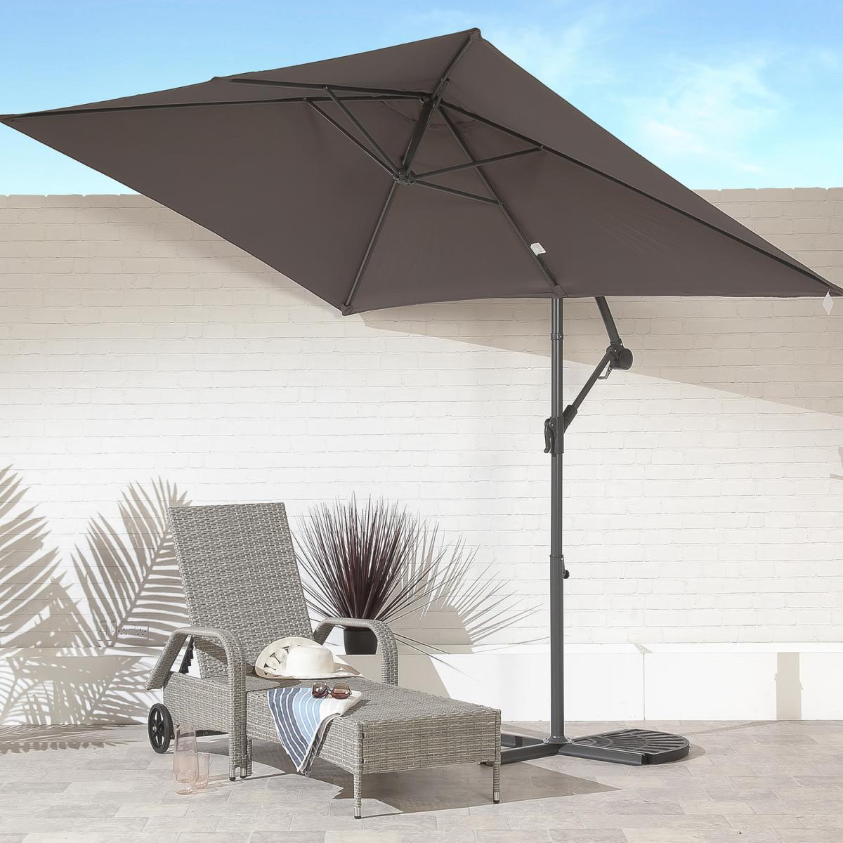 3 Meter Hanging Parasol - Ecru