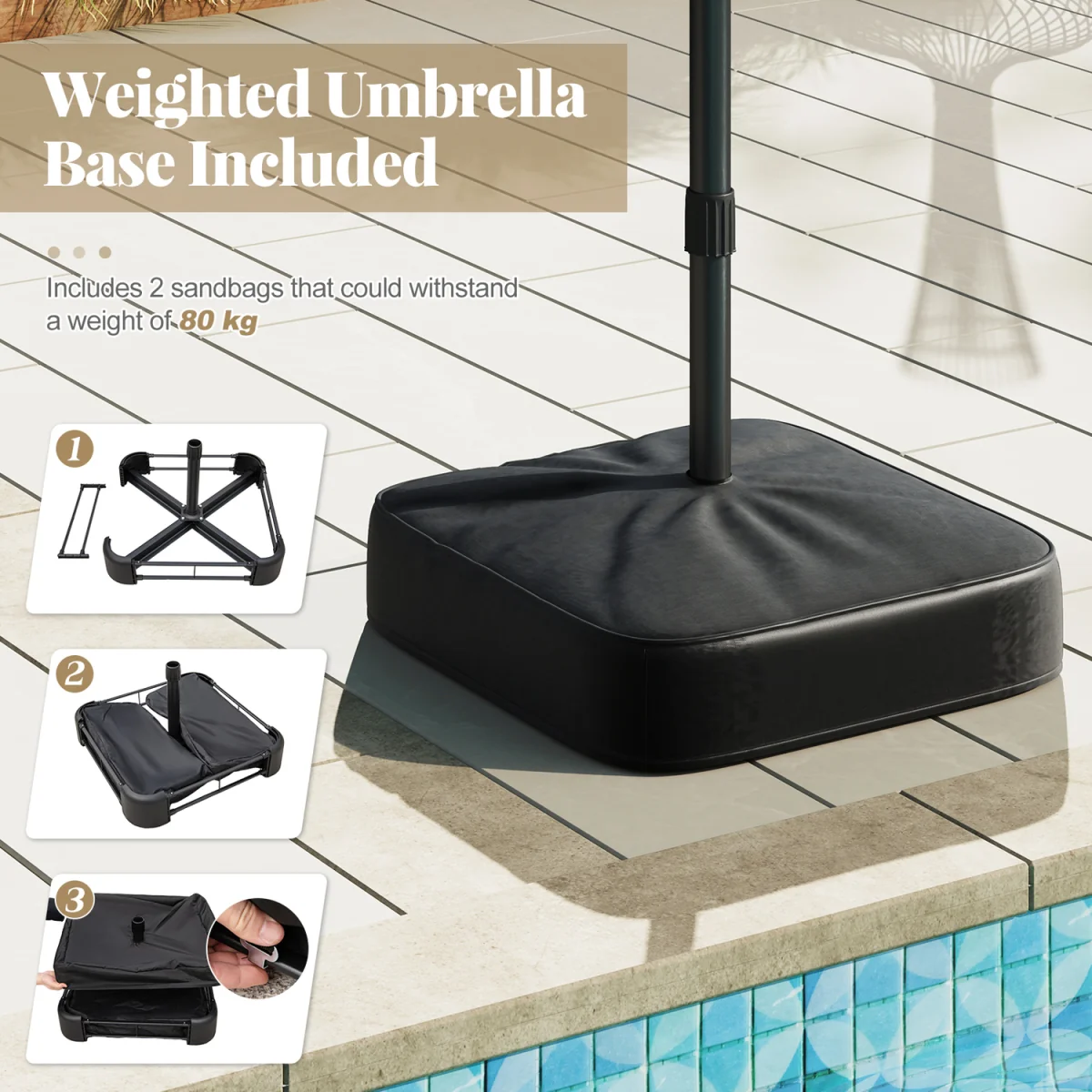 Rectangular Twin Parasol – image 10