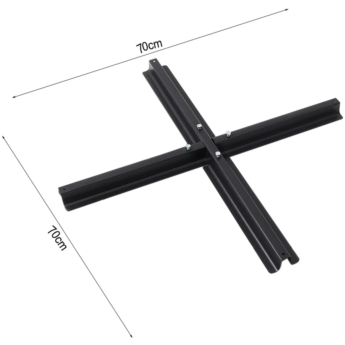 Plastic Freestanding Parasol Base with Cross Base - Black – image 6