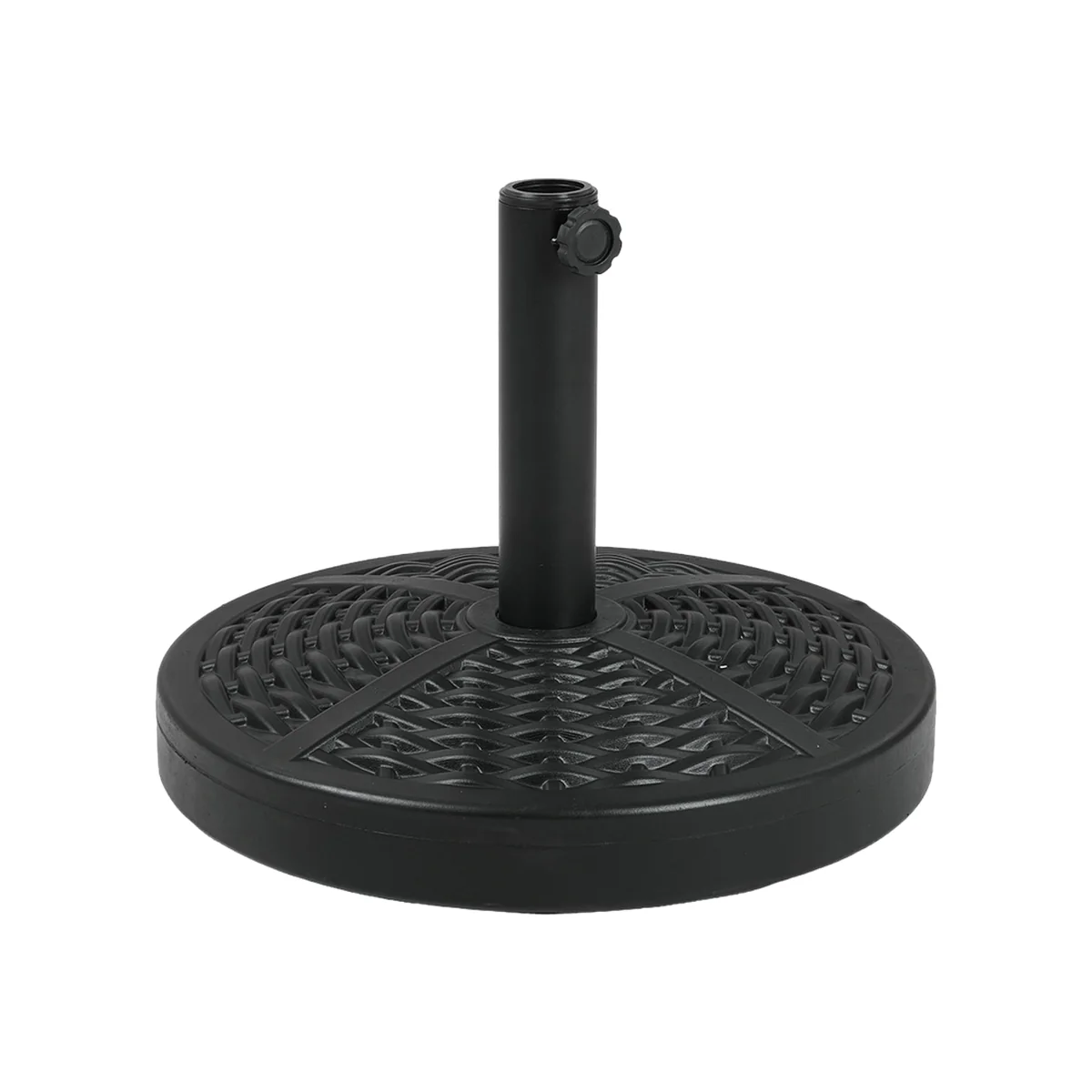 20kg Heavy Duty Round Parasol Base - Weave Effect – image 1