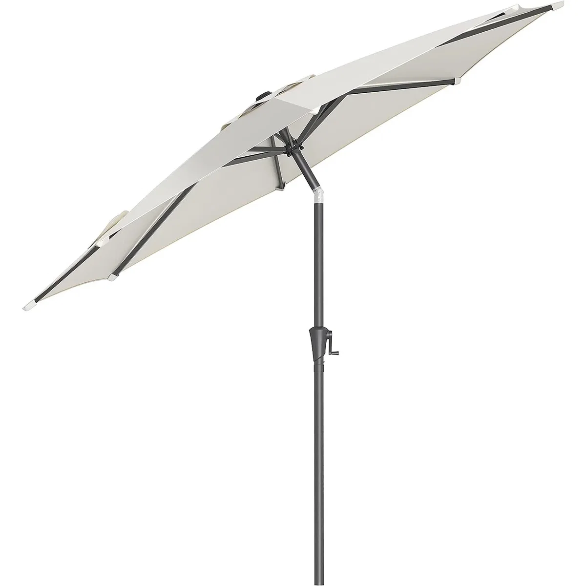 Octagonal Garden Parasol Umbrella with Tilt and Crank Mechanism - Beige – image 4