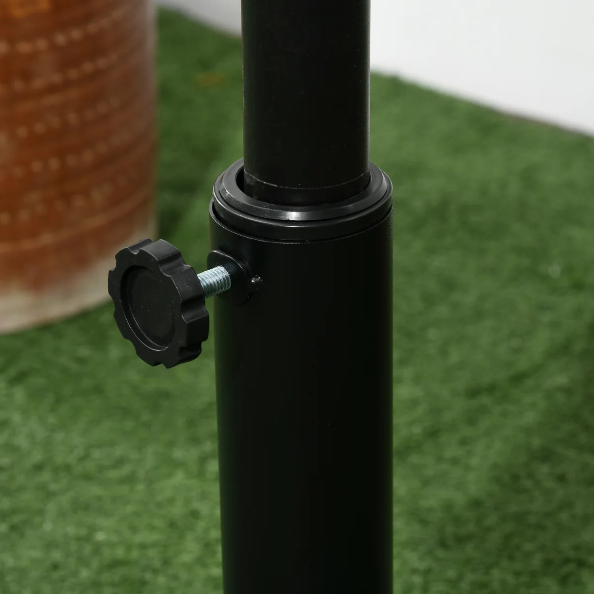 Outsunny Round Cement Parasol Base 84D-044V00BK - Black – image 9