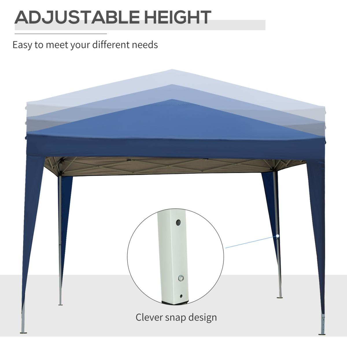 3mx3m Pop Up Gazebo Party Tent Canopy - Blue – image 16