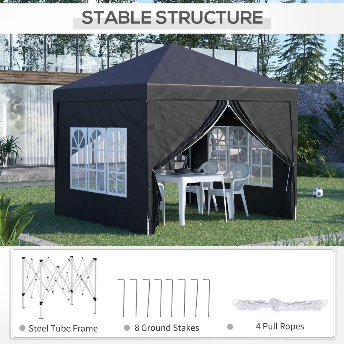 3mx3m Pop Up Gazebo Party Tent Canopy - Blue – image 5