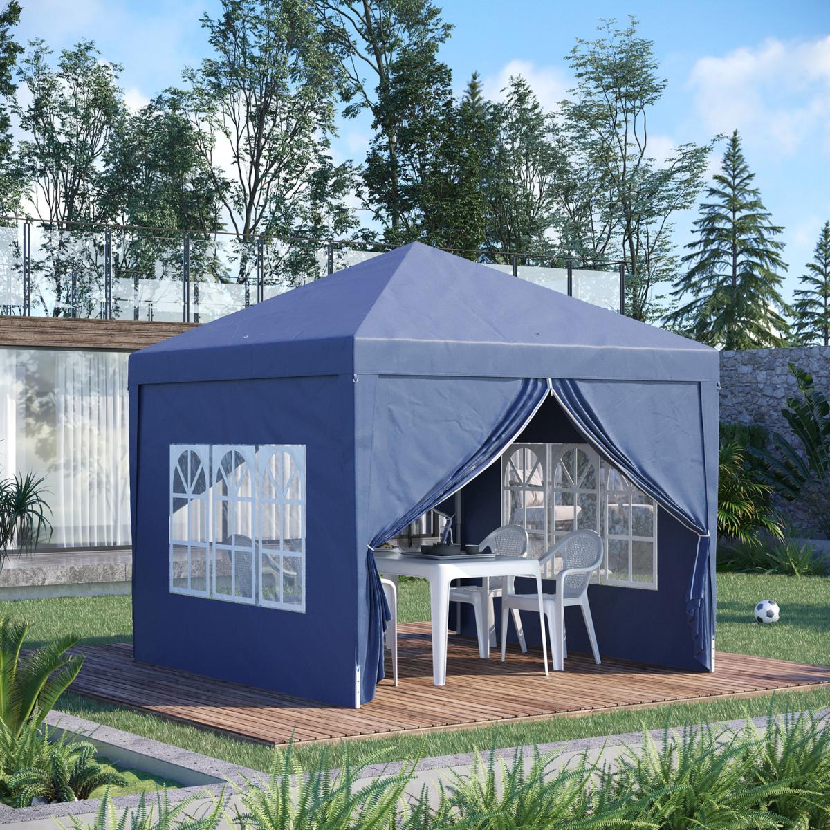 3mx3m Pop Up Gazebo Party Tent Canopy - Blue – image 9