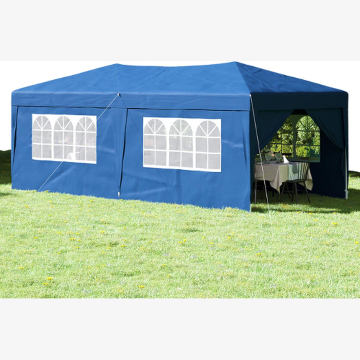 Heavy Duty 3x6 Metre Pop Up Gazebo Marquee Canopy - Blue