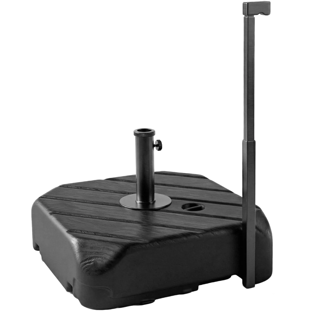 Outsunny 72kg or 45kg Fillable Garden Parasol Base with Handle Wheels - Black – image 9