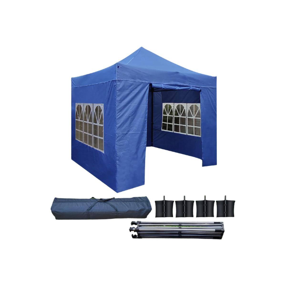 Heavy Duty 3x3 Metre Pop Up Gazebo Marquee Canopy - Blue