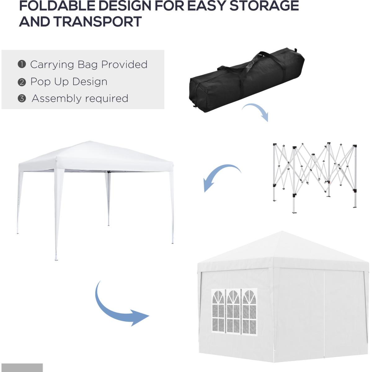 Pop Up Gazebo Party Tent Canopy - White – image 4