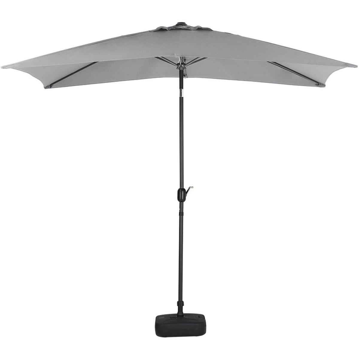 3M Rectangular Traditional Parasol with Square Plastic Base - Black – image 24
