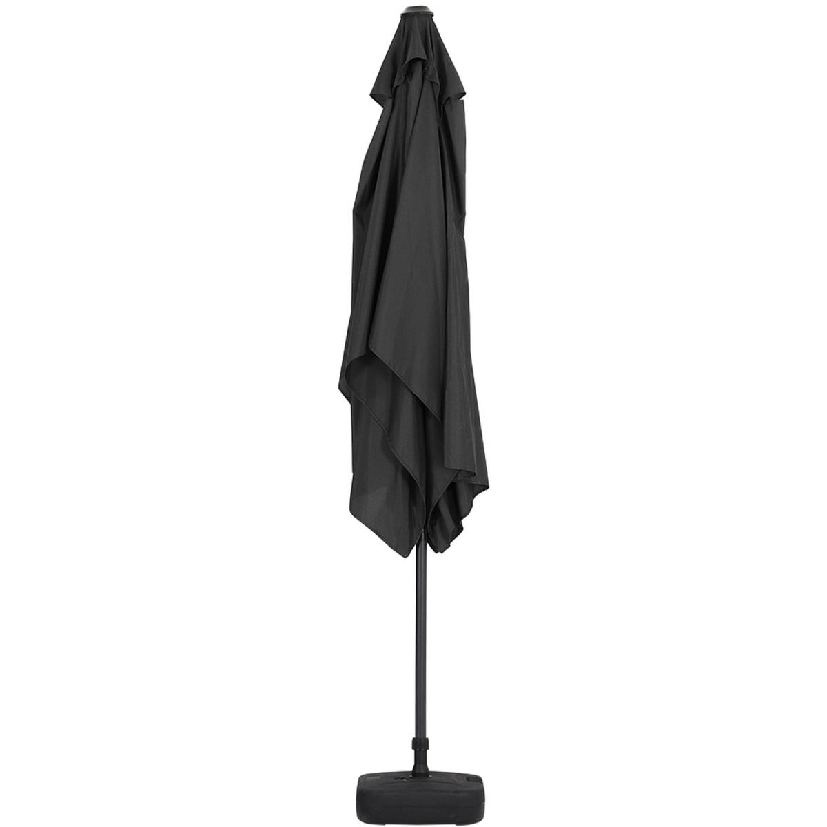 3M Rectangular Traditional Parasol with Square Plastic Base - Black – image 37