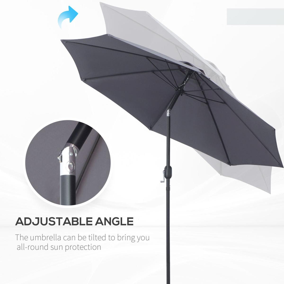 Patio Umbrella Tilt Shelter - Grey – image 3