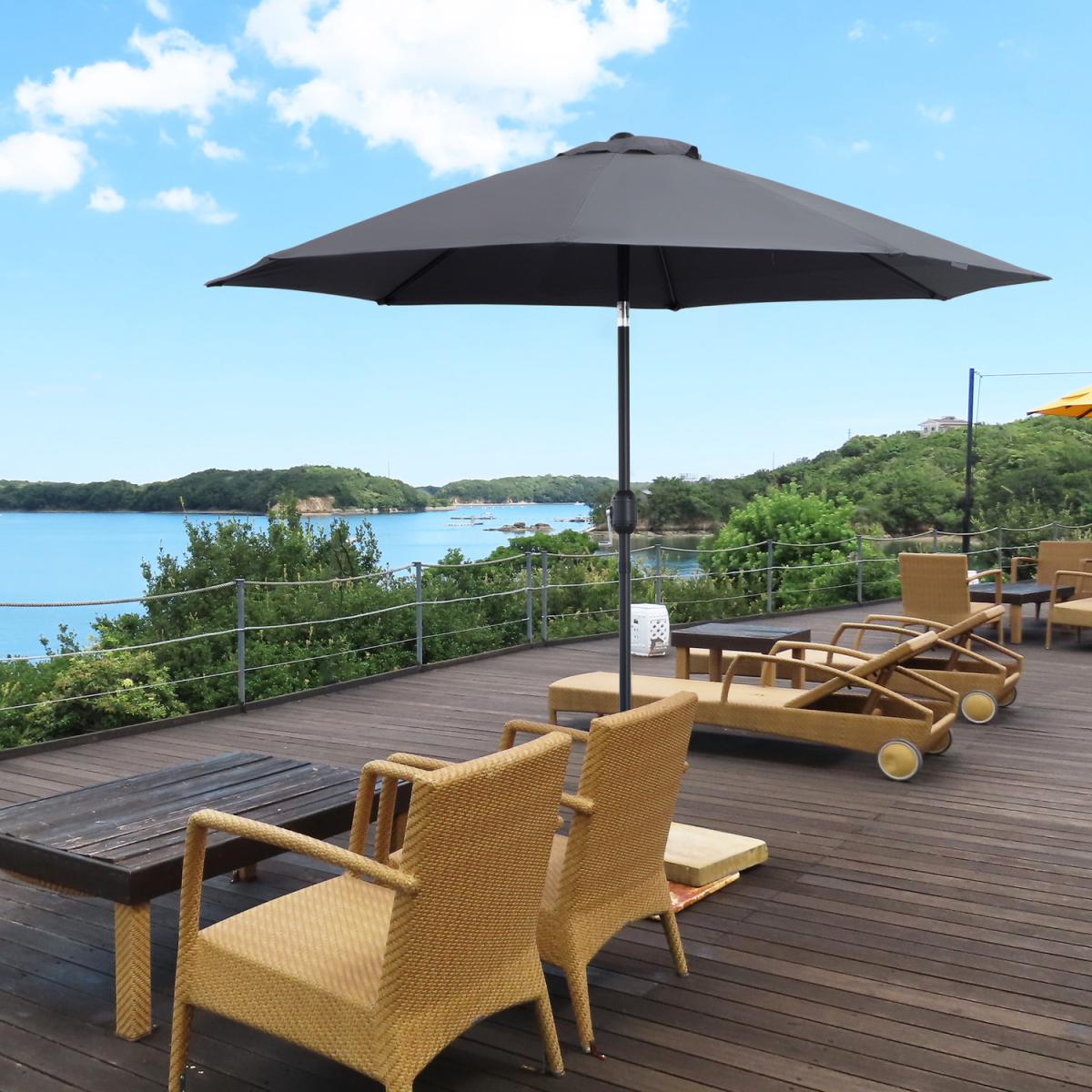 Patio Umbrella Tilt Shelter - Grey – image 1