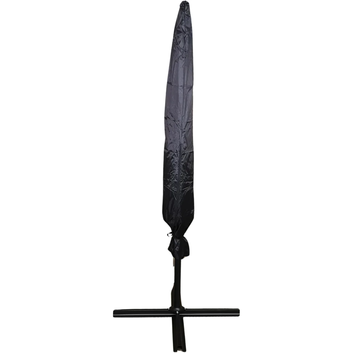 3m Waterproof Cover for Hanging Banana Cantilever Garden Parasol in Black - Black – image 4