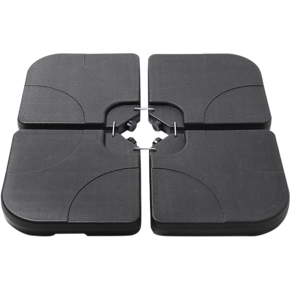 Sturdy Fillable Parasol Base for Enhanced Stability - Black – image 8