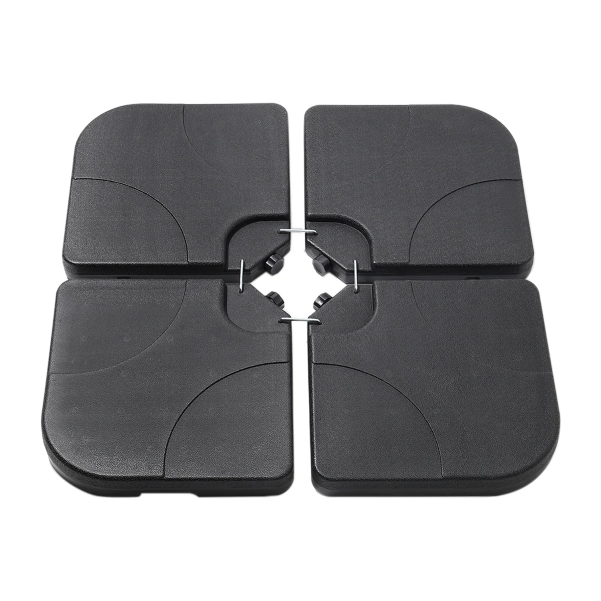 Sturdy Fillable Parasol Base for Enhanced Stability - Black – image 1
