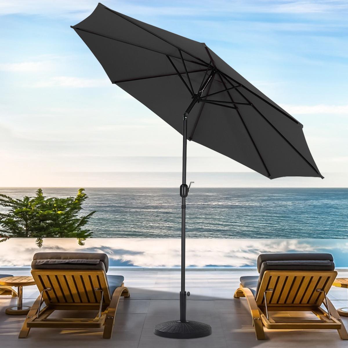 3M Length Patio Umbrella with Base - Dark Green – image 31