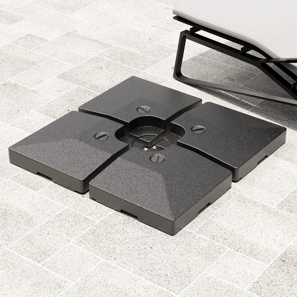 Fillable Cantilever Parasol Base - Black – image 1