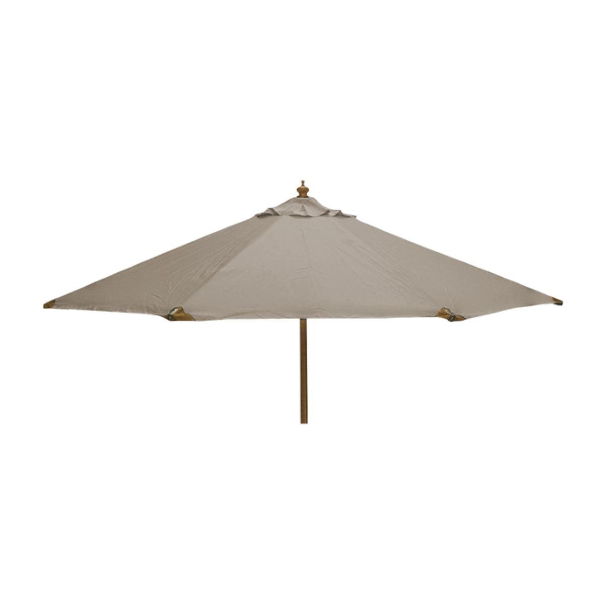 Nova - Dominica Deluxe Wooden Garden Parasol - Taupe