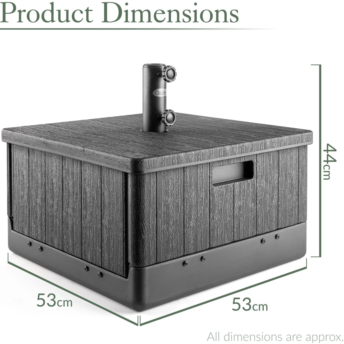 67Kg Square Parasol Base - Black – image 4