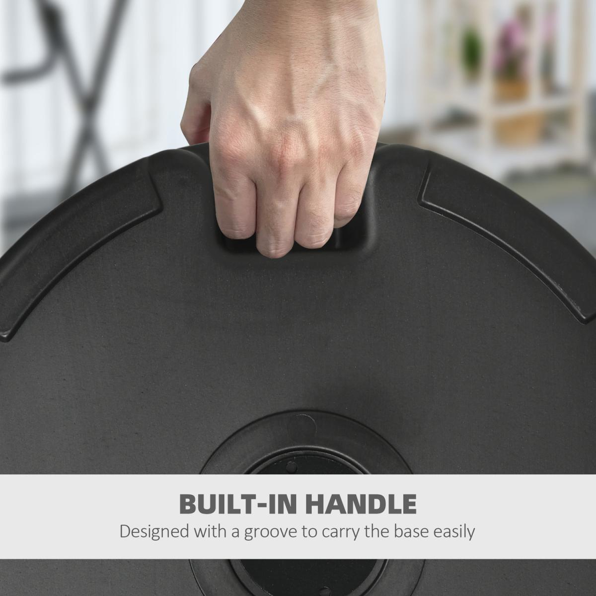 Garden Parasol Base Umbrella Stand Weight - Black – image 5