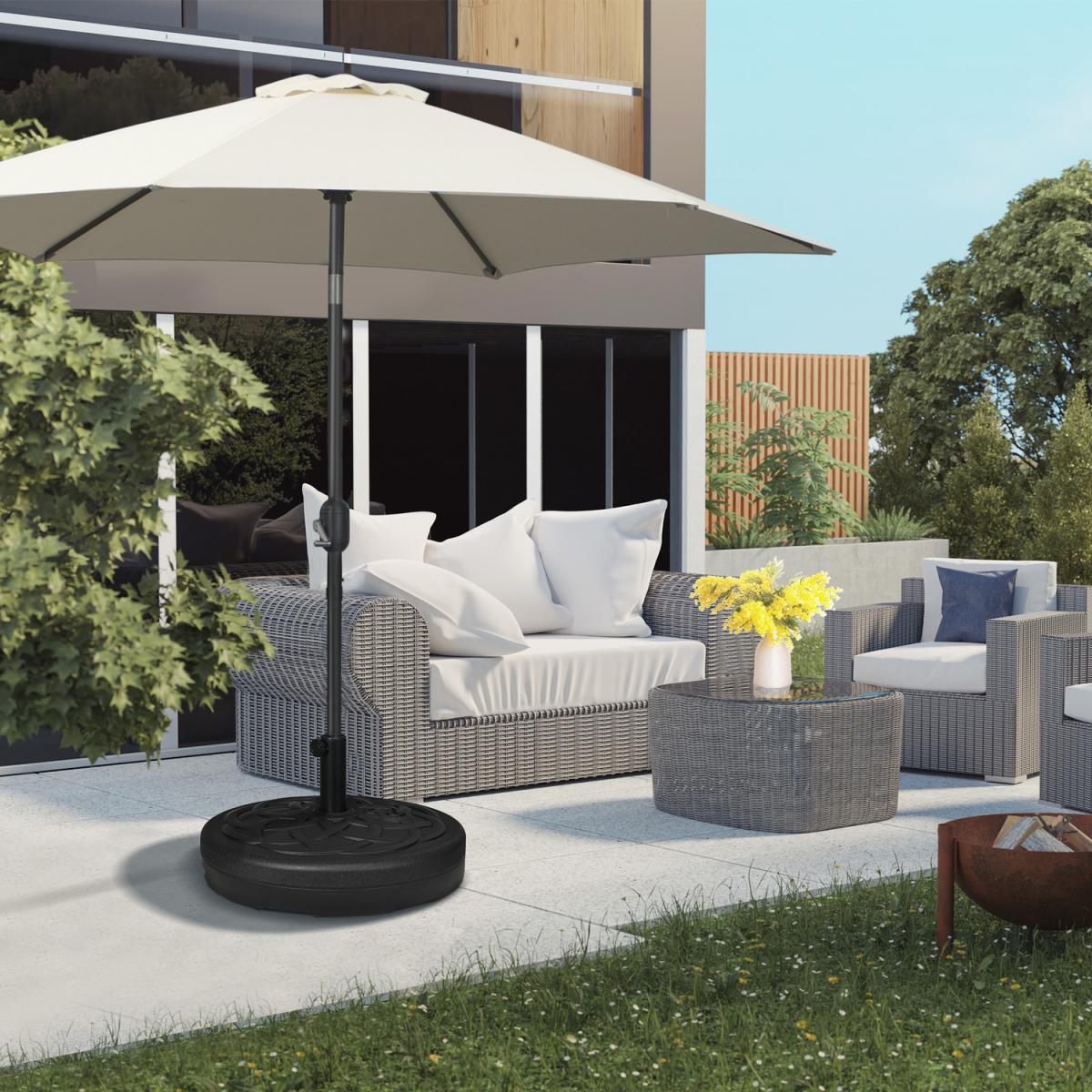 Garden Parasol Base Umbrella Stand Weight - Black – image 1