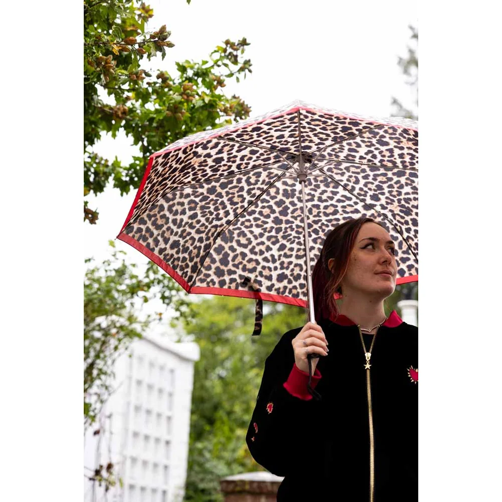 Leopard Compact Umbrella – image 4