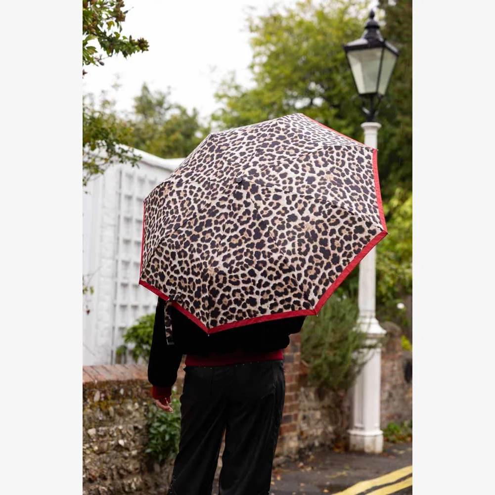 Leopard Compact Umbrella – image 1