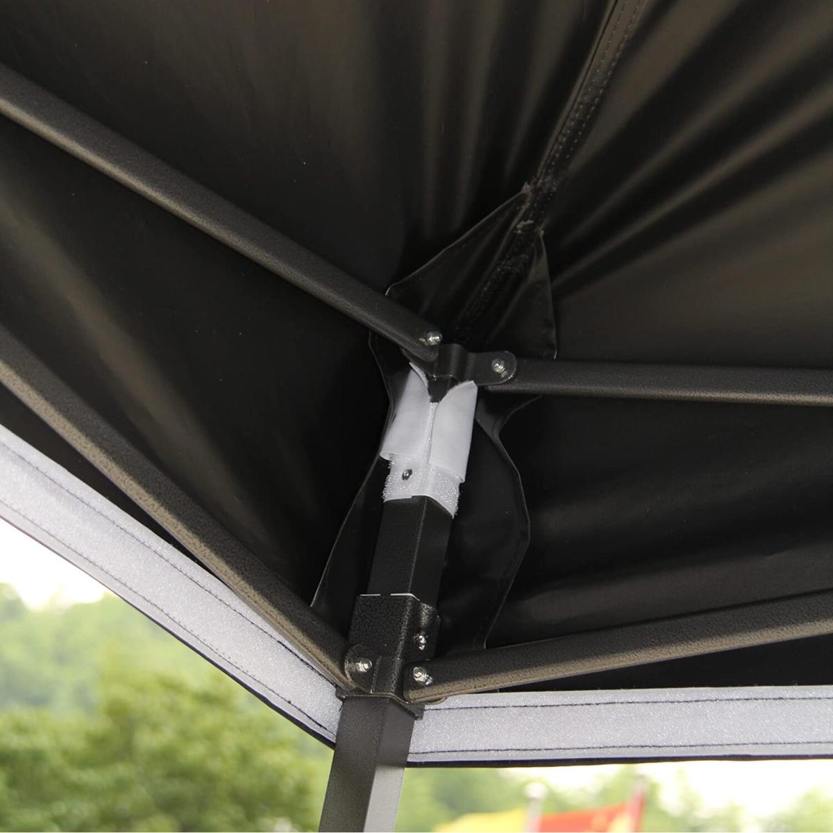 3x3m Fully Waterproof Pop up Gazebo With 4 Side Walls and Accessory Pack - Black – image 5