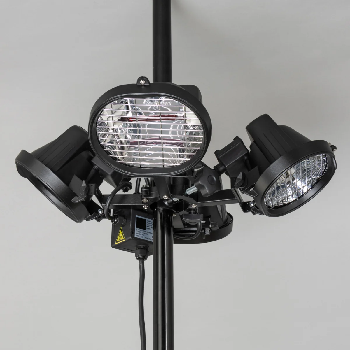 Parasol Outdoor Patio Heater Halogen 4 Lamp - Black – image 3