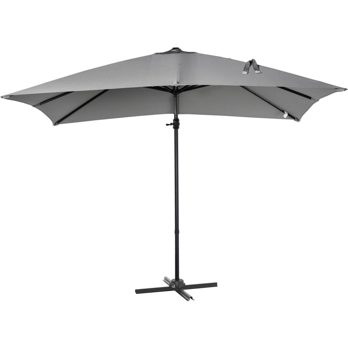 2.7m Outdoor Cantilever Roma Parasol 360 Rotating - Dark Grey – image 16