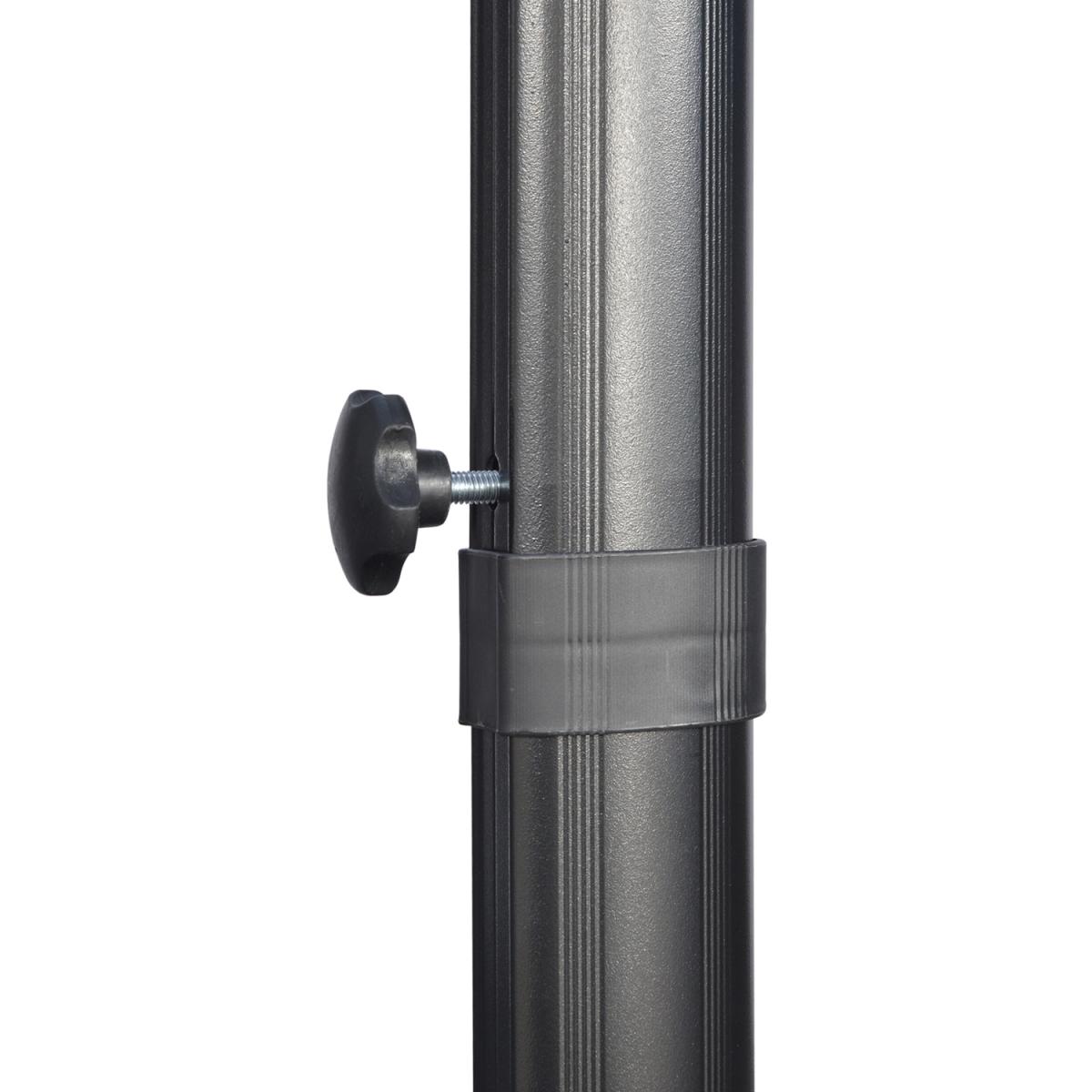 2.7m Outdoor Cantilever Roma Parasol 360 Rotating - Dark Grey – image 22