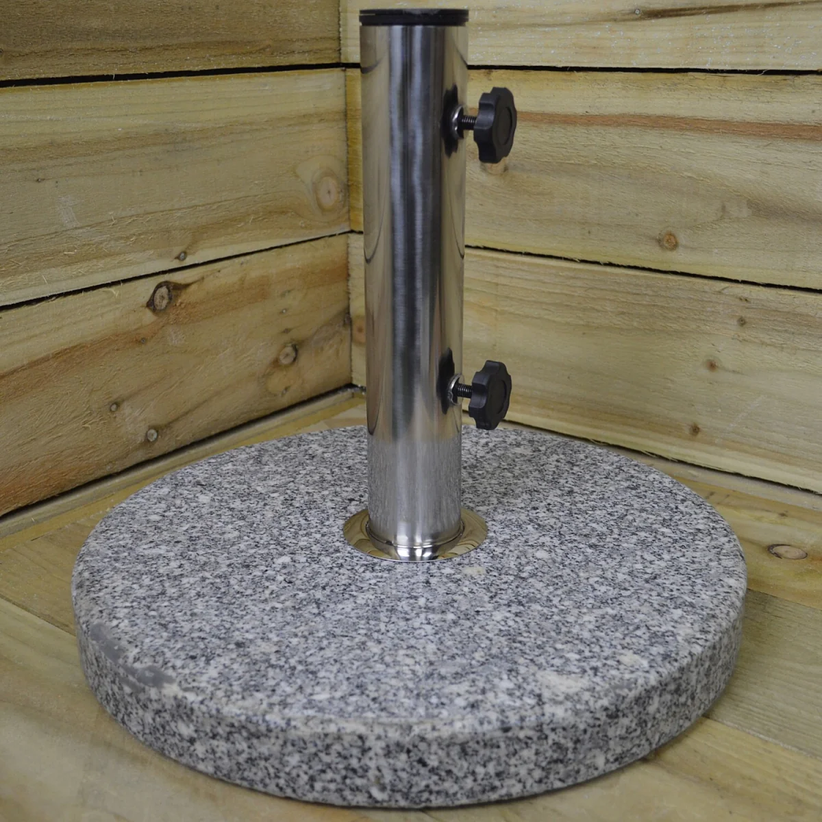 16KG Round Granite Garden Parasol Umbrella Base Weight - Grey – image 3
