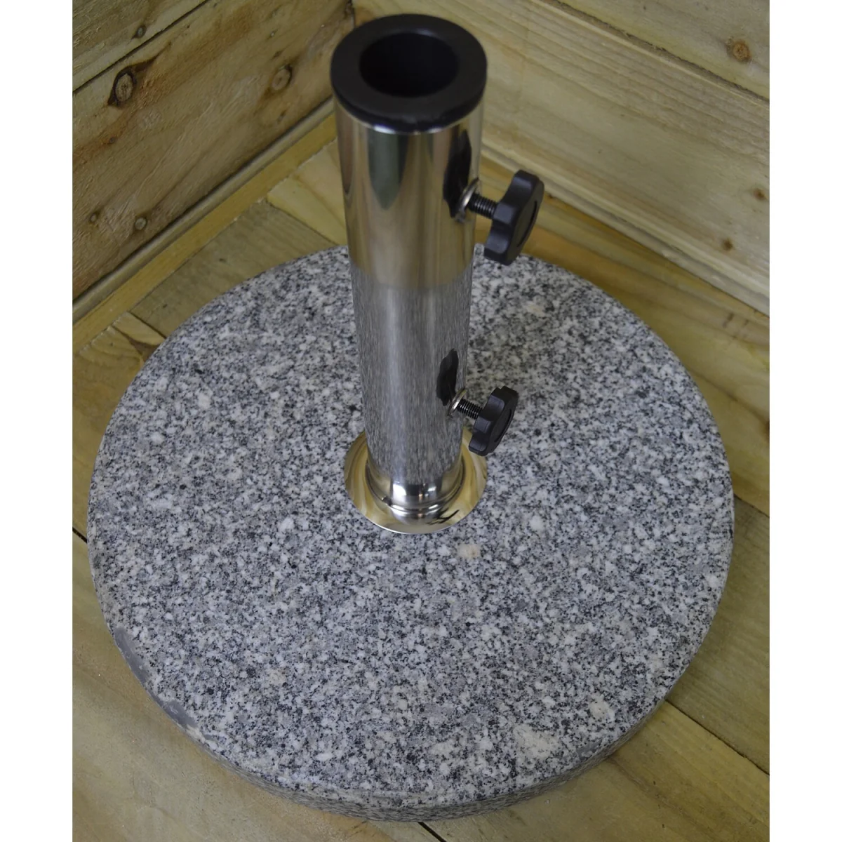 16KG Round Granite Garden Parasol Umbrella Base Weight - Grey – image 4