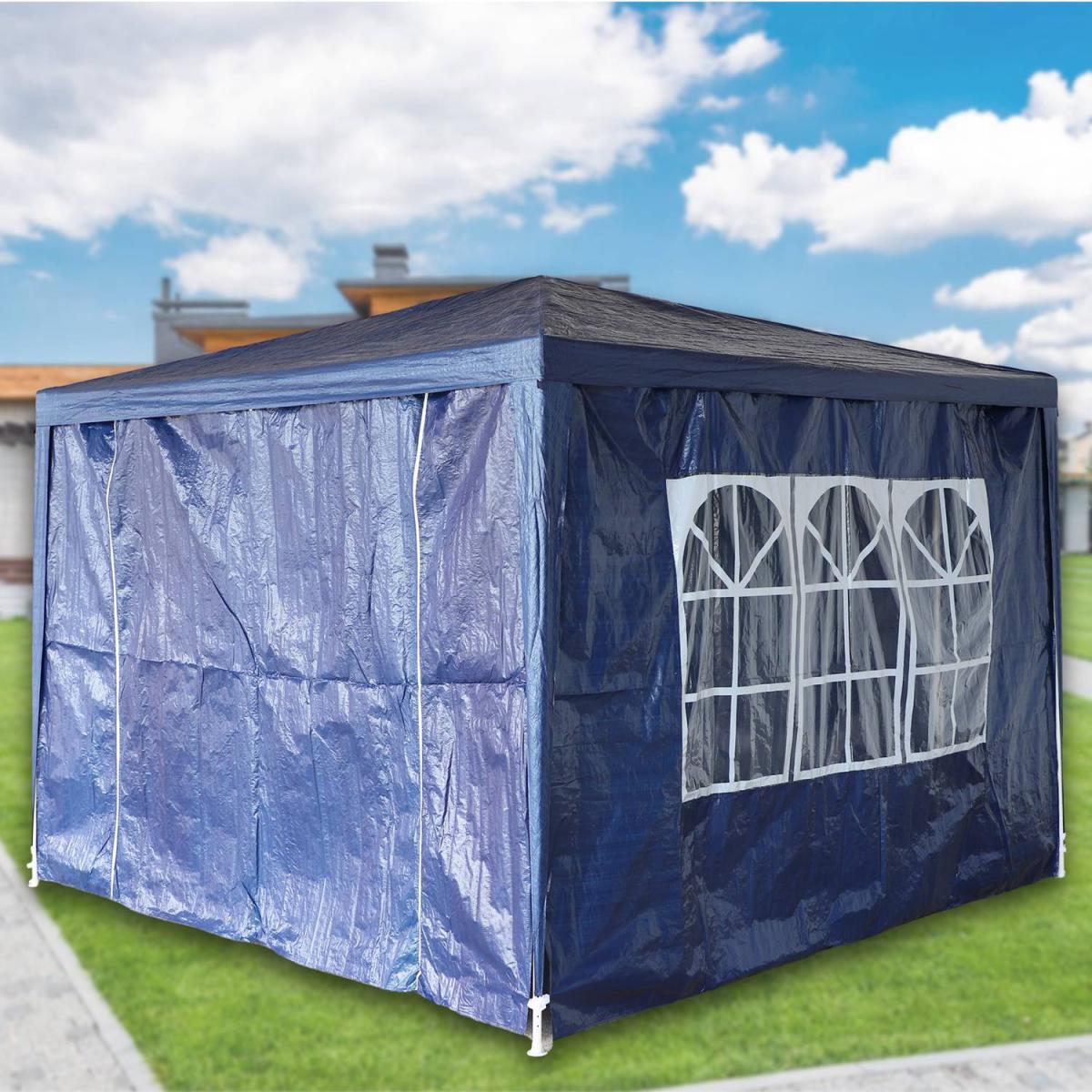 BIRCHTREE Gazebo PE 3X3M PEG01 - Blue – image 4