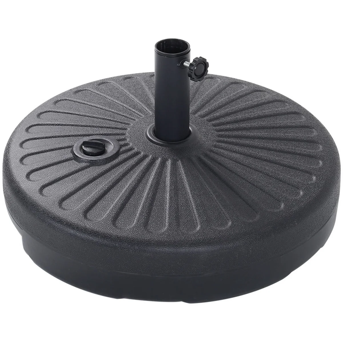 Water and Sand Filled Freestanding Plastic Parasol Base - Black – image 19