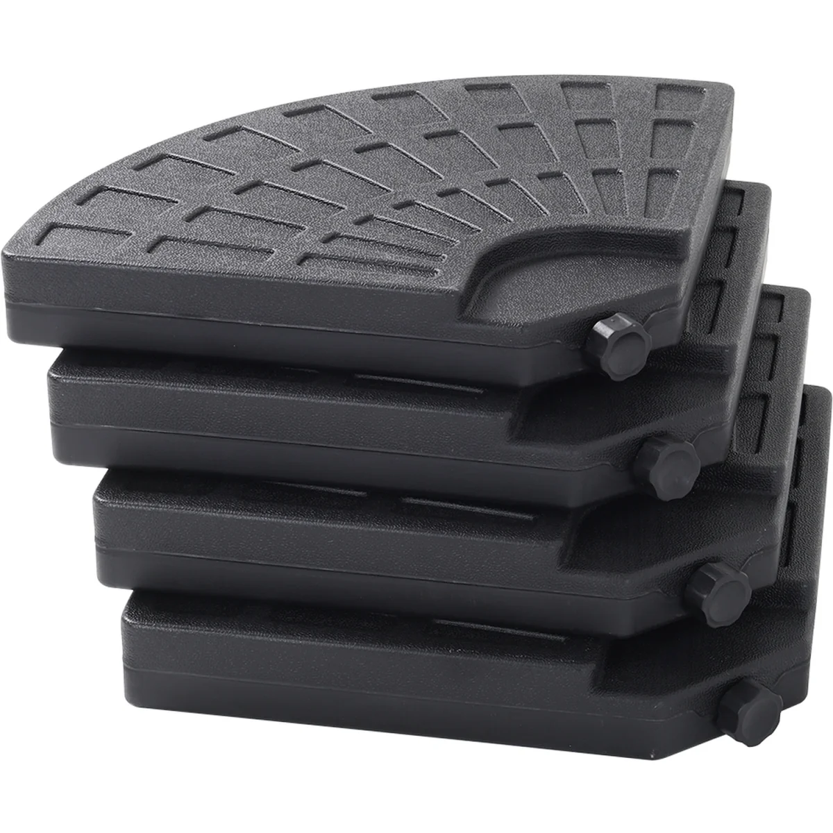 Water and Sand Filled Freestanding Plastic Parasol Base - Black – image 27