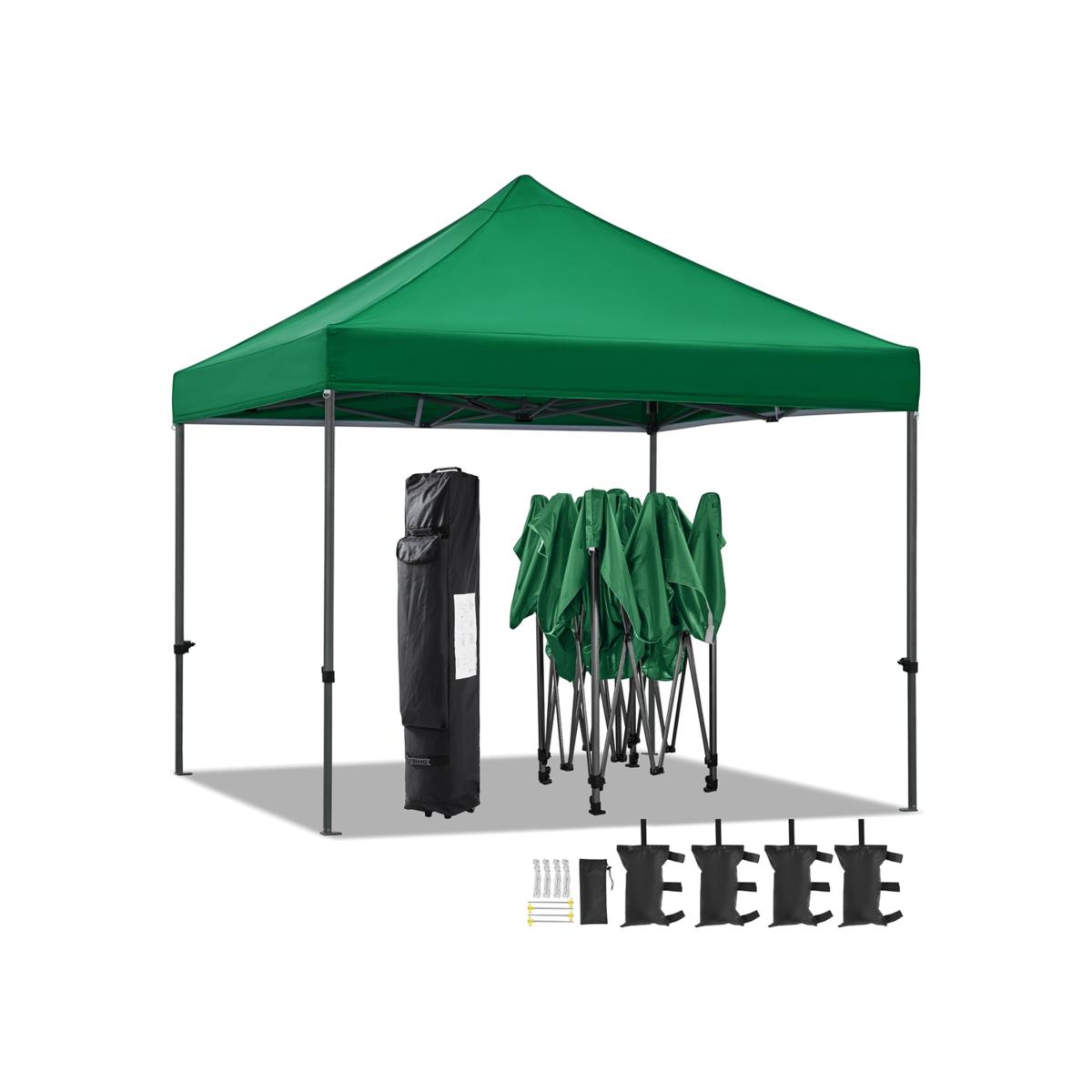 3x3M Heavy Duty Pop Up Gazebo - Dark Green
