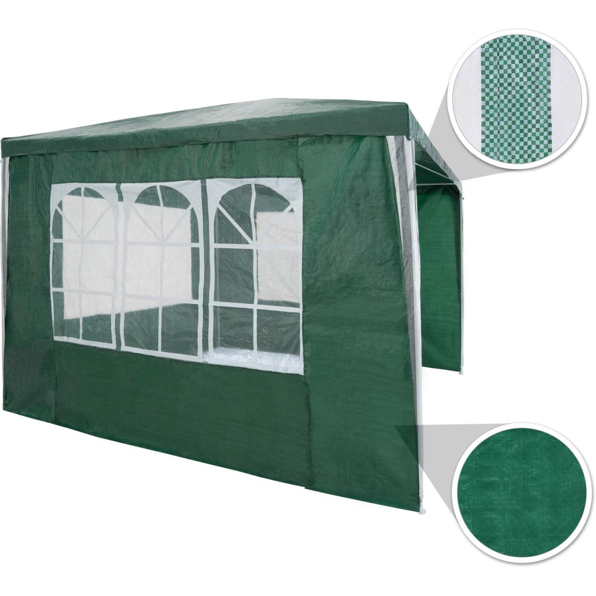 Gazebo 3x3m With 3 Side Panels - Green – image 5